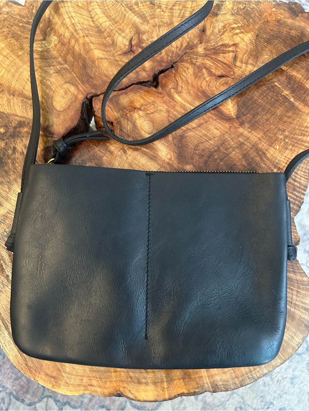 Madewell The Knotted Crossbody Bag Black Leather - Picture 5 of 9